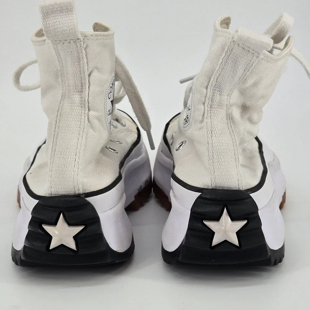 Converse Run Star Hike High Top White Chunky Platform Sneakers Womens 4.5 Mens 3